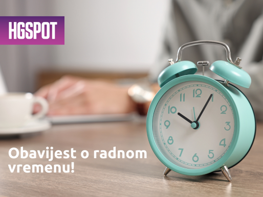 Obavijest o radnom vremenu na dan izbora