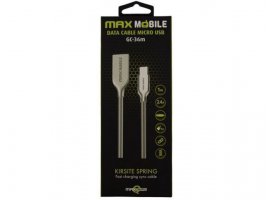 Kabel MAXMOBILE Micro USB(m) na USB-A(m), 1m, srebrni