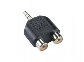 Audio adapter 3.5 mm(m) na 2xRCA(ž) SBOX 