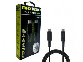 Kabel MAXMOBILE UDC3028 USB-C(m) na USB-C(m), 1m, Quick Charge, Kevlar, crni