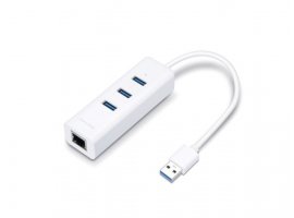 Mrežni adapter TP-LINK UE330, USB 3.0 -> Gigabit Ethernet + 3x USB 3.0 hub