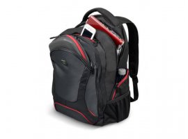 Ruksak za laptop PORT Courchevel 15.6"/16", crni/crveni, ki&scaron;na navlaka