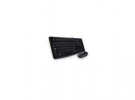Tipkovnica + mi&scaron; LOGITECH MK120, žična, USB, crna (920-002549)