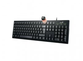 Tipkovnica GENIUS Smart KB-100, membranska, žična,UK/HR, crna (31300005407)