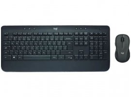 Tipkovnica + mi&scaron; LOGITECH MK545 Advanced, membranska, bežična, UK/HR, crna (920-008923)