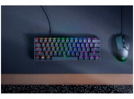 Tipkovnica RAZER Huntsman Mini, gaming, optomehanička, žična, RGB, US/HR, crna (RZ03-03390200-R3M1)