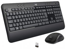 Tipkovnica + mi&scaron; LOGITECH MK540, membranska, bežična, HR/UK, crna (920-008692)