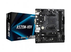 Matična ploča ASROCK A520M-HDV, socket AM4, DDR4, VGA, DVI, HDMI