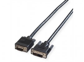Video kabel ROLINE DVI(m) na VGA(m), 2.0m, crni