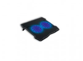Hladnjak za prijenosno računalo MAXLINE DCX-A11, 2x fan, 15,6", 2x USB port, crni