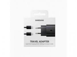 Zidni punjač SAMSUNG Fast Charge 25W + USB Type-C kabel, crni (EP-TA800XBEGWW)