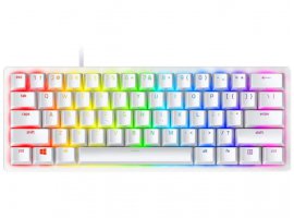 Tipkovnica RAZER Huntsman Mini Mercury, gaming, optomehanička, žična, RGB US/HR, bijela, (RZ03-03390300-R3M1)
