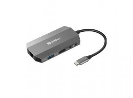 Docking stanica SANDBERG USB-C, 6u1 Travel Dock