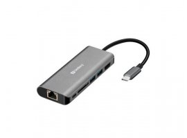 Docking stanica SANDBERG, USB-C na HDMI, LAN, SD, USB, 61W