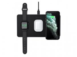 Bežični punjač SATECHI Trio Wireless Charging Pad (Apple Watch, Airpods, iPhone), crni (ST-X3TWCPM)