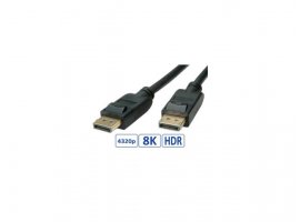Video kabel DP(m) na DP(m) v1.4 ROLINE, 5 m, crni