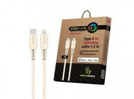 Kabel MAXMOBILE ECO Lightning(m) na USB-C(m), 1.2m, bijeli