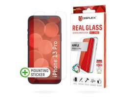 Za&scaron;titno staklo DISPLEX Real Glass 2D za Apple iPhone 13 Pro, + prozirna maskica (01512)