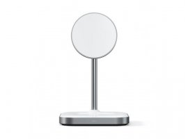 Bežični punjač SATECHI Magnetic Wireless Charging, bijeli (ST-WMCS2M)