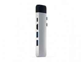 USB-C HUB SATECHI Passthrough PRO adapter (1x USB 3.0, 1xSD, LAN, HDMI 4K) srebrni (ST-TCPHES)