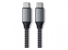 Kabel SATECHI USB-C(m) na USB-C(m), 2m, sivi (ST-TCC2MM)