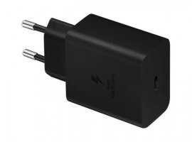 Zidni punjač SAMSUNG Fast Charge 45W + USB Type-C kabel, crni (EP-T4510XBEGEU)