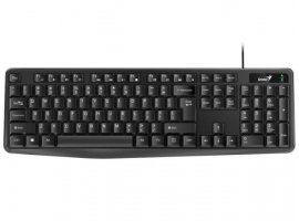 Tipkovnica GENIUS KB-117, membranska, žična, UK/HR, crna (31310016406)