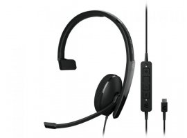 Slu&scaron;alice za PC EPOS | SENNHEISER ADAPT 130T, USB-C II, naglavne, mikrofon, crna