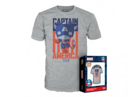 Majica FUNKO POP Boxed Tee, Marvel - Captain America