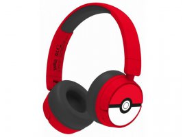 Bluetooth slu&scaron;alice OTL Pokemon Pokeball&nbsp;Kids BT Headphones ACC-0737, naglavne, crvene