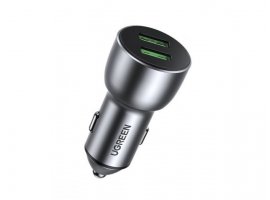 Auto punjač UGREEN 10144, 36W, 2xUSB-A, QC 3.0, crni