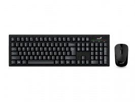 Tipkovnica + mi&scaron; GENIUS KM-8101, bežična, USB, crna