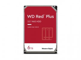 Tvrdi disk 6 TB, WESTERN DIGITAL Red Plus, 3.5", SATA III, 5400 rpm, 256 MB, WD60EFPX