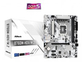 Matična ploča ASROCK B760M-HDV/M.2, socket 1700, DDR5, VGA, HDMI, DP