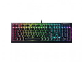 Tipkovnica RAZER BlackWidow V4 X, gaming, mehanička, žična, RGB, US/HR, crna (RZ03-04701800-R3M1)