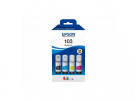 Tinta EPSON 103 EcoTank, za L3150/L3151/L1110/L3110/L3111, 4-colour multipack (crna, plava, žuta, magenta) (C13T00S64A)