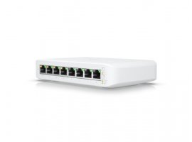 Mrežni switch UBIQUITI NETWORKS USW-Lite-8-PoE, 8-port (4x GbE PoE+, 4x GbE), Layer 2, PoE (total 52 W)