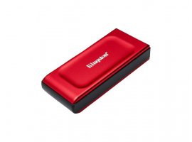 Eksterni SSD disk, 2 TB, KINGSTON XS1000, USB 3.2 Gen 2 Type-C, USB-C to USB-A cable, crveni, SXS1000R/2000G