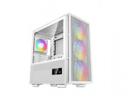 Kući&scaron;te DEEPCOOL CH560 Digital WH ARGB, LCD, tempered glass, 1x USB Type-C, 1x USB 3.0, 3x 14cm ARGB, 1x 12cm ARGB ventilator, bez napajanja, bijelo