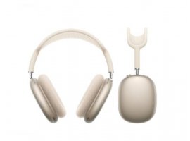Bluetooth slu&scaron;alice APPLE AirPods Max (USB-C), Over-Ear naglavne, ANC, Spatial Audio, H1, starlight (mww53zm/a)