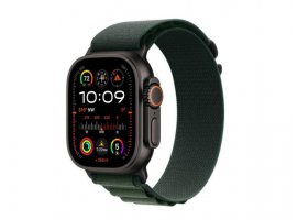 Pametni sat APPLE Watch Ultra2 (v2), Cellular/GPS, 49mm, Black Titanium Case / Dark Green Alpine Loop, M (mx4r3bs/a)