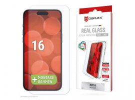 Za&scaron;titno staklo DISPLEX Real Glass 2D + prozirna maskica za iPhone 16 (02001)