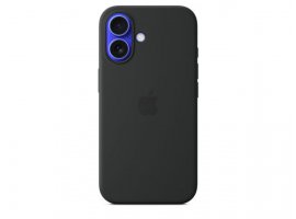 Maskica APPLE za iPhone&nbsp;16, Silicone Case with MagSafe, Black (myy13zm/a)