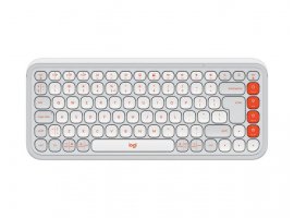 Tipkovnica LOGITECH POP Icon Keys, bežična, bluetooth, bijela (920-013072)