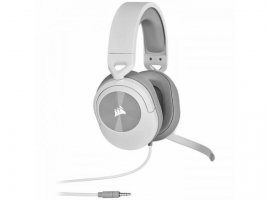Slušalice + mikrofon CORSAIR HS55 surround, žične, gaming, 3.5mm, bijele