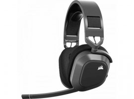 Slu&scaron;alice + mikrofon CORSAIR HS80 MAX, bežične, gaming, sive