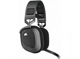 Slušalice + mikrofon CORSAIR HS80, bežične, gaming, RGB, crne