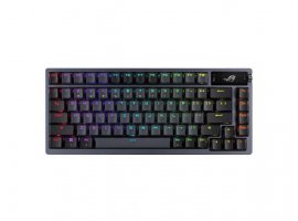 Tipkovnica ASUS ROG Azoth, gaming, mehanička, bežična, RGB, US, crna (90MP0316-BKUA01)