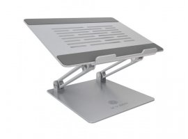 Stalak za prijenosno računalo ICY BOX IB-NH300, sklopivi, do 17", do 3 kg, aluminij, srebrni