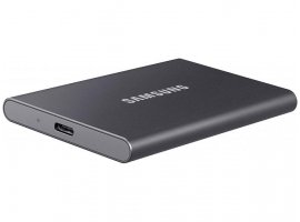 Eksterni SSD disk, 1 TB, SAMSUNG T7, USB 3.2 Gen 2 (USB Type-C), sivi, MU-PC1T0T